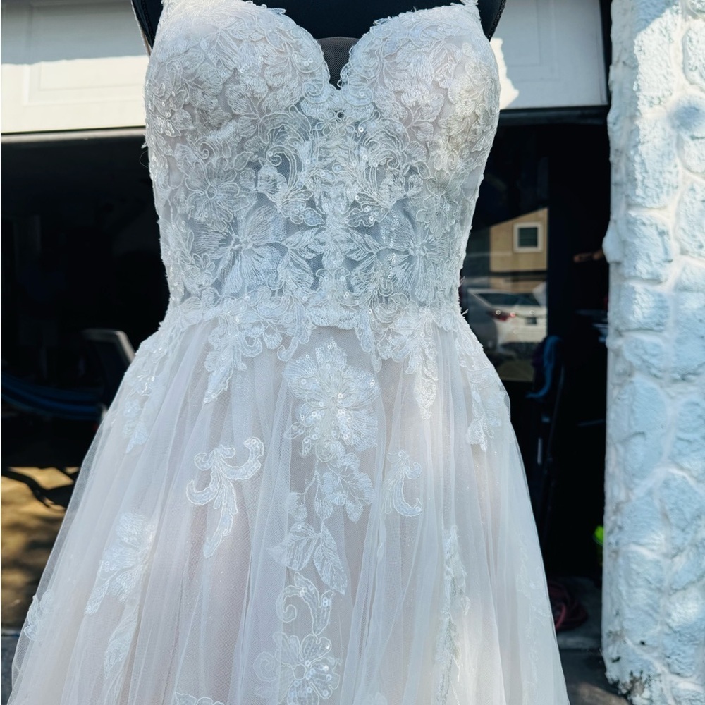 Stella York 6886 Ivory /Moscato size 12 - Picture 6 of 11